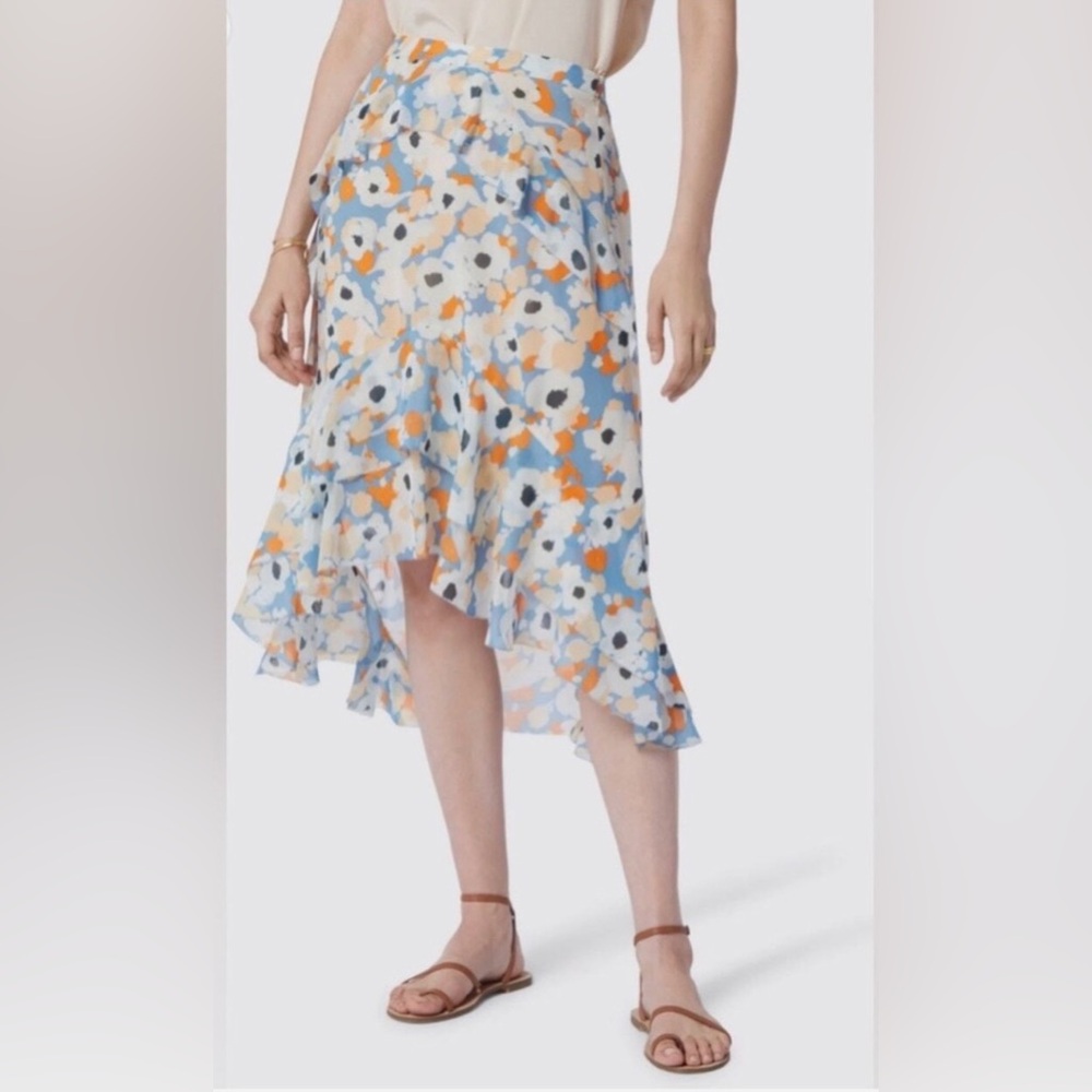 Joie Brigida Floral Tiered midi skirt